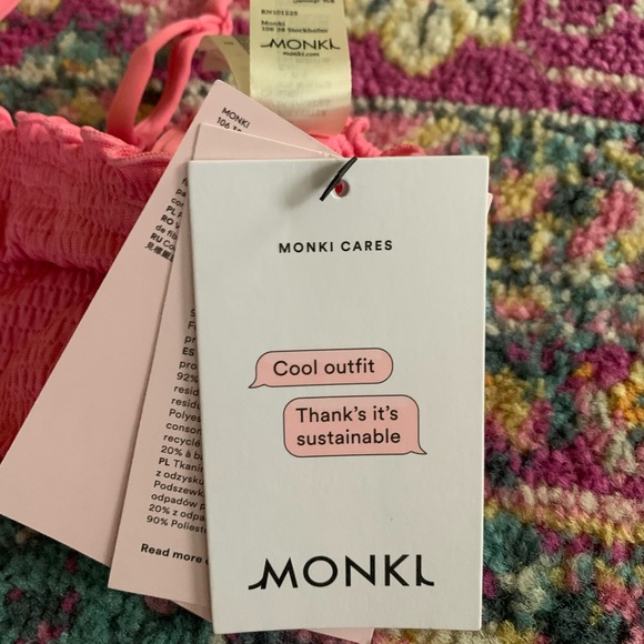 Monki Convertible Bandeau Bikini Top - Picture 2 of 4